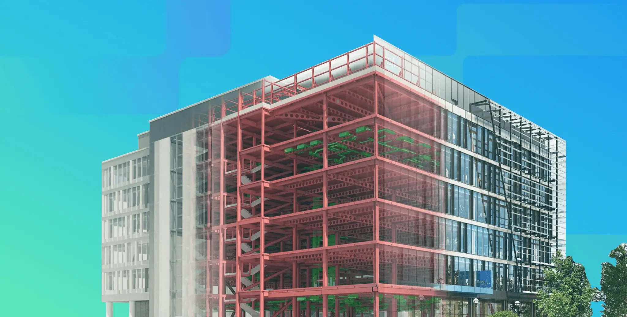 Modern coastal real estate development
